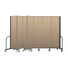 Screenflex Portable Room Divider 7 Panel, 7'4"H x 13'1"L, Vinyl Color: Oatmeal