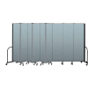 Screenflex Portable Room Divider 9 Panel, 7'4"H x 16'9"L, Vinyl Color: Blue