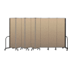 Screenflex Portable Room Divider 9 Panel, 7'4"H x 16'9"L, Vinyl Color: Oatmeal
