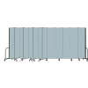 Screenflex Portable Room Divider 13 Panel, 8'H x 24'1"L, Vinyl Color: Blue
