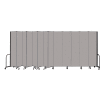 Screenflex Portable Room Divider 13 Panel, 8'H x 24'1"L, Vinyl Color: Gray