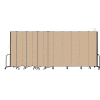 Screenflex Portable Room Divider 13 Panel, 8'H x 24'1"L, Vinyl Color: Oatmeal