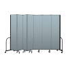 Screenflex Portable Room Divider 7 Panel, 8'H x 13'1"L, Vinyl Color: Blue