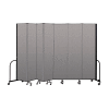 Screenflex Portable Room Divider 7 Panel, 8'H x 13'1"L, Vinyl Color: Gray