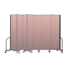 Screenflex Portable Room Divider 7 Panel, 8'H x 13'1"L, Vinyl Color: Mauve