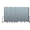 Screenflex Portable Room Divider 9 Panel, 8'H x 16'9"L, Vinyl Color: Blue