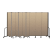 Screenflex Portable Room Divider 9 Panel, 8'H x 16'9"L, Vinyl Color: Oatmeal