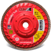 CGW Abrasives 30202 Trimmable Flap Discs with Built in Hub 4-1/2" x 5/8-11" 40 Grit Ceramic - Pkg Qty 10