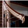 Awntech ECH23-3BRNT Window/Entry Awning 3-3/8'W x 2'H x 3'D Brown/Tan