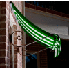 Awntech ECH23-3FW Window/Entry Awning 3-3/8'W x 2'H x 3'D Forest Green/White