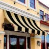 Awntech CH32-4KT Window/Entry Awning 4-3/8'W x 3-11/16'H x 2'D Black/Tan