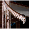 Awntech ECH23-3WLTER Window/Entry Awning 3-3/8'W x 2'H x 3'D White/Linen/Terra cotta