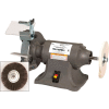 Palmgren 9682069 Bench Grinder Buffer W/Wheel Guards & Dust Collection Ports, 8" Wheel Dia