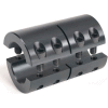 Two-Piece Industry Standard Clamping Couplings, 3/8", Black Oxide Steel