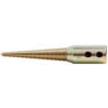 Climax Metal, Taper Buff Spindle, BTR-3, Steel, Yellow Zinc, 3/8"ID, Right-Hand