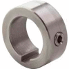 Climax Metal, Set Screw Collar W/Keyway C-100-S-KW, 1" Bore, Stainless Steel
