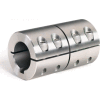 One-Piece Industry Standard Clamping Couplings w/Keyway, 1-1/2", Stainless Steel