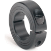 Metric One-Piece Clamping Collar, 19mm, Black Oxide Steel