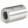Climax Metal, Metric Set Screw Coupling W/Keyway, MRC-25-S-KW, Stainless Steel, 25mm