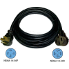Conntek 14304, 15', 50A, RV Camp Power Straight Blade Extension Cord, NEMA 14-50P to NEMA 14-50R