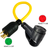 Conntek 15827, 1.5', 20A, Ergo Grip RV Generator Adapter, NEMA L5-20P to NEMA TT-30R