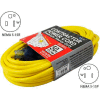 Conntek 20411-100, 100-Ft SJTW 12/3 Outdoor Extension Cord with 3- Lighted Outlets, NEMA 5-15P/R