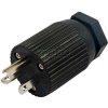 Conntek 60141, 20-Amp Assembly Straight Blade Plug with NEMA 5-20P Male End, 2 Pole- 3 Wire