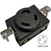 Conntek 80611, 30A, 3-Prong Locking Single Flush Receptacle w/ NEMA L5-30R Female End, 2 Pole-3 Wire