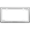 Cruiser Accessories Nouveau License Plate Frame, Chrome - 20630