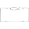 Cruiser Accessories Ichthus License Plate Frame, Chrome - 29003
