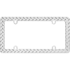 Cruiser Accessories Diamond Plate License Plate Frame, Chrome - 30830