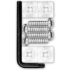 Cruiser Accessories Locking Fasteners License Plate Frame Hardware, Stainless Steel - 81200