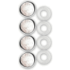 Cruiser Accessories Pave Fastener Caps License Plate Frame Hardware, Clear Pave - 82431