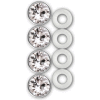 Cruiser Accessories Diamond Bling Fastener Caps License Plate Frame Hardware, Diamond Bling - 82730