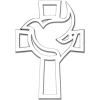 Cruiser Accessories Cross/Dove Automotive Decal, Chrome - 83503