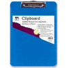 CLI® Rubber Grip Clipboard, 8-1/2" x 11", Neon Blue