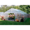 26x12x72 Solar Star Greenhouse w/Poly Top and Ends, Roll-Up Sides, Gas Heater