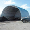 Econoline Storage Building 20'W x 12'H x 25'L White Pony Wall