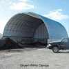 Econoline Storage Building 30'W x 15'H x 30'L Green Pony Wall