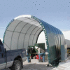 SolarGuard Freestanding Building 12'W x 10'H x 24'L on Wheels Gray