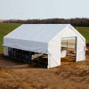 Moo-Tel Calf Nursery w/ Open Ends 26'W x 24'L White