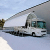 Open Garage 18'W x 16'H x 32'L White