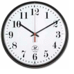 Chicago Lighthouse 12.75" Round Radio Controlled Wall Clock, Plastic Case, Black