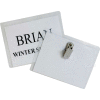 C-Line® Clip Style Badge Holder, Top-Loading, 4" x 3", Clear, 50/Box