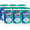 Clorox® Disinfecting Wipes, 7" x 8", Fresh Scent, 75 Wipes/Can, 6/Case - 15949