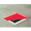 Chemtex OIL811 Drain Protector, Square, Red, 48" x 48"