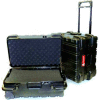 CH Ellis Chicago Case MSCART1813F, Foam-Filled Wheeled Shipping Case, 19-1/2"L x 16"W x 14"H, Black