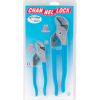 Channellock&#174; GS-1 2 Piece Straight Jaw Tongue & Groove Plier Set (6-1/2&9-1/2&quot;)