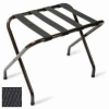 Flat Top Black Luggage Rack with Black Straps, 6 Pack - Pkg Qty 6