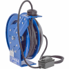 Coxreels PC19-7512-F Power Cord Spring Rewind Reel: Duplex GFCI Industrial Outlets, 75' Cord, 12 AWG
